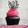 Chocolate Cupcakes with Pink Buttercream and Chocolate Cupcake-Toppers (Cheat)